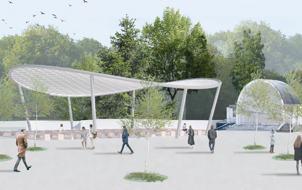 So soll das neue Dach auf der Esplanade aussehen.