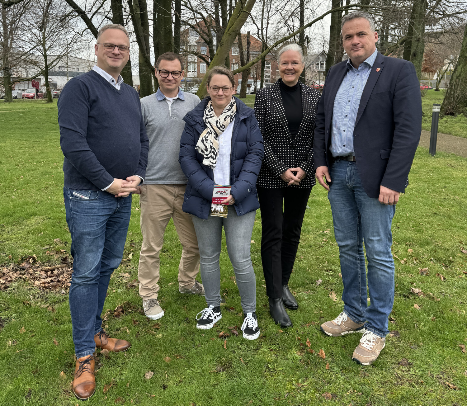 Konstruktiv und ideenreich haben sich Benjamin Lotz (von links), Jakob und Annika Jürgens, Marion Kramer und Mike Schmidt ausgetauscht.
